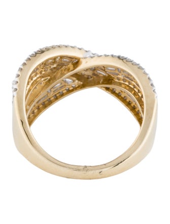 Ring 14K 1.00ctw Diamond Crossover Ring