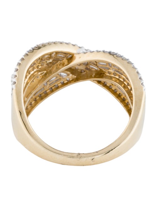 Ring 14K 1.00ctw Diamond Crossover Ring