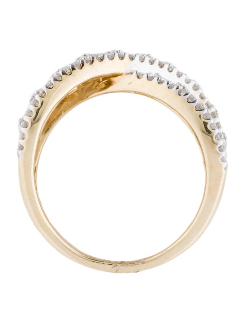 Ring 14K 1.00ctw Diamond Crossover Ring