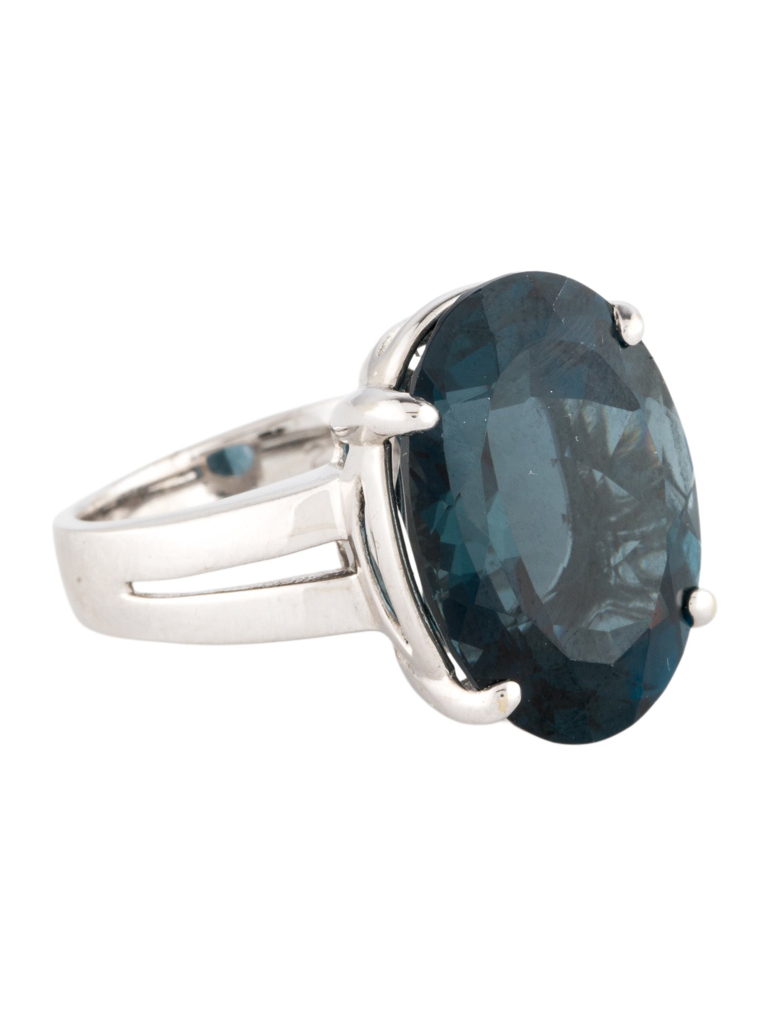 Ring 14K 21.48ct Topaz Cocktail