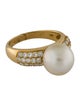 Ring 18K Pearl & Diamond Cocktail Ring