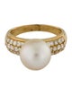 Ring 18K Pearl & Diamond Cocktail Ring