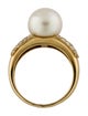 Ring 18K Pearl & Diamond Cocktail Ring
