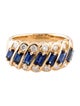 Ring 18K 1.11ctw Sapphire & Diamond Band
