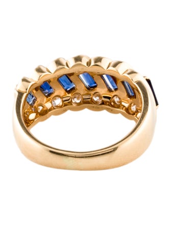 Ring 18K 1.11ctw Sapphire & Diamond Band