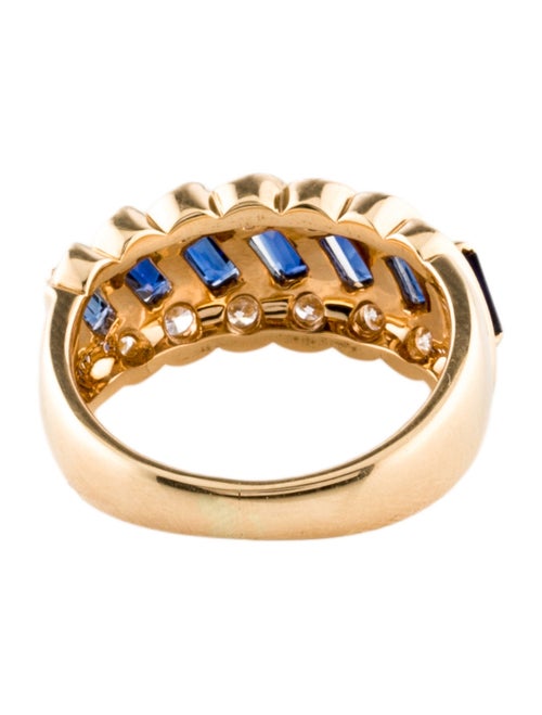 Ring 18K 1.11ctw Sapphire & Diamond Band