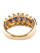Ring 18K 1.11ctw Sapphire & Diamond Band