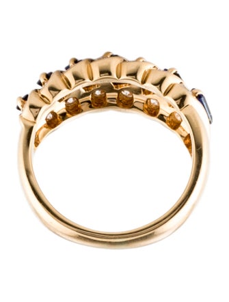 Ring 18K 1.11ctw Sapphire & Diamond Band