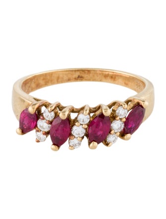 Ring 18K Ruby & Diamond Ring