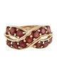 Ring 10K 2.73ctw Garnet Band