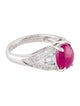 Ring Platinum 3.05ct Ruby & Diamond Cocktail Ring