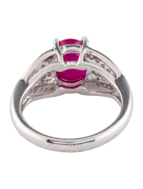 Ring Platinum 3.05ct Ruby & Diamond Cocktail Ring
