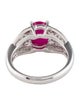 Ring Platinum 3.05ct Ruby & Diamond Cocktail Ring