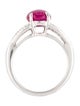 Ring Platinum 3.05ct Ruby & Diamond Cocktail Ring