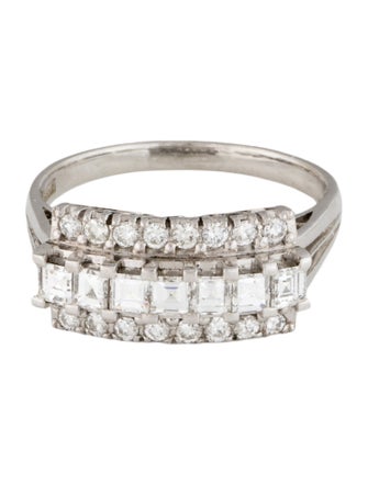 Ring Platinum Diamond Cocktail Ring