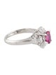 Ring Platinum Ruby & Diamond Cocktail Ring