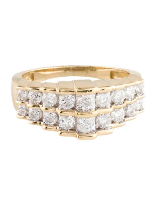 Ring 14K 1.00ctw Diamond Pyramid Band