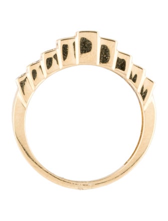 Ring 14K 1.00ctw Diamond Pyramid Band