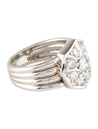 Ring Platinum Diamond Cocktail Ring