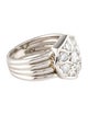 Ring Platinum Diamond Cocktail Ring