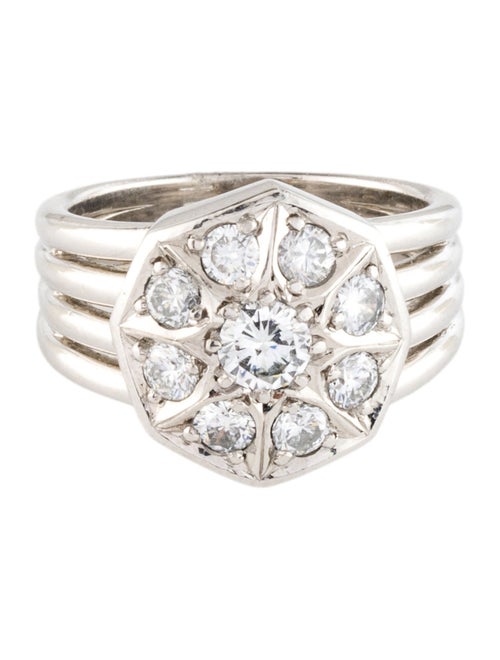 Ring Platinum Diamond Cocktail Ring