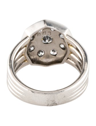 Ring Platinum Diamond Cocktail Ring
