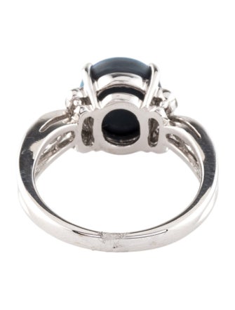 Ring 14K Boulder Opal & Diamond Cocktail Ring