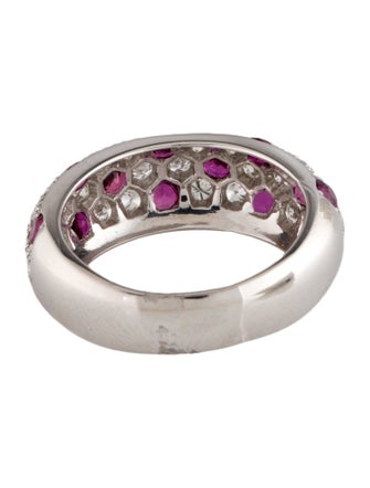 Ring 18K 1.65ctw Ruby & Diamond Band