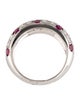 Ring 18K 1.65ctw Ruby & Diamond Band