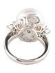 Ring Platinum Pearl & Diamond Cocktail Ring