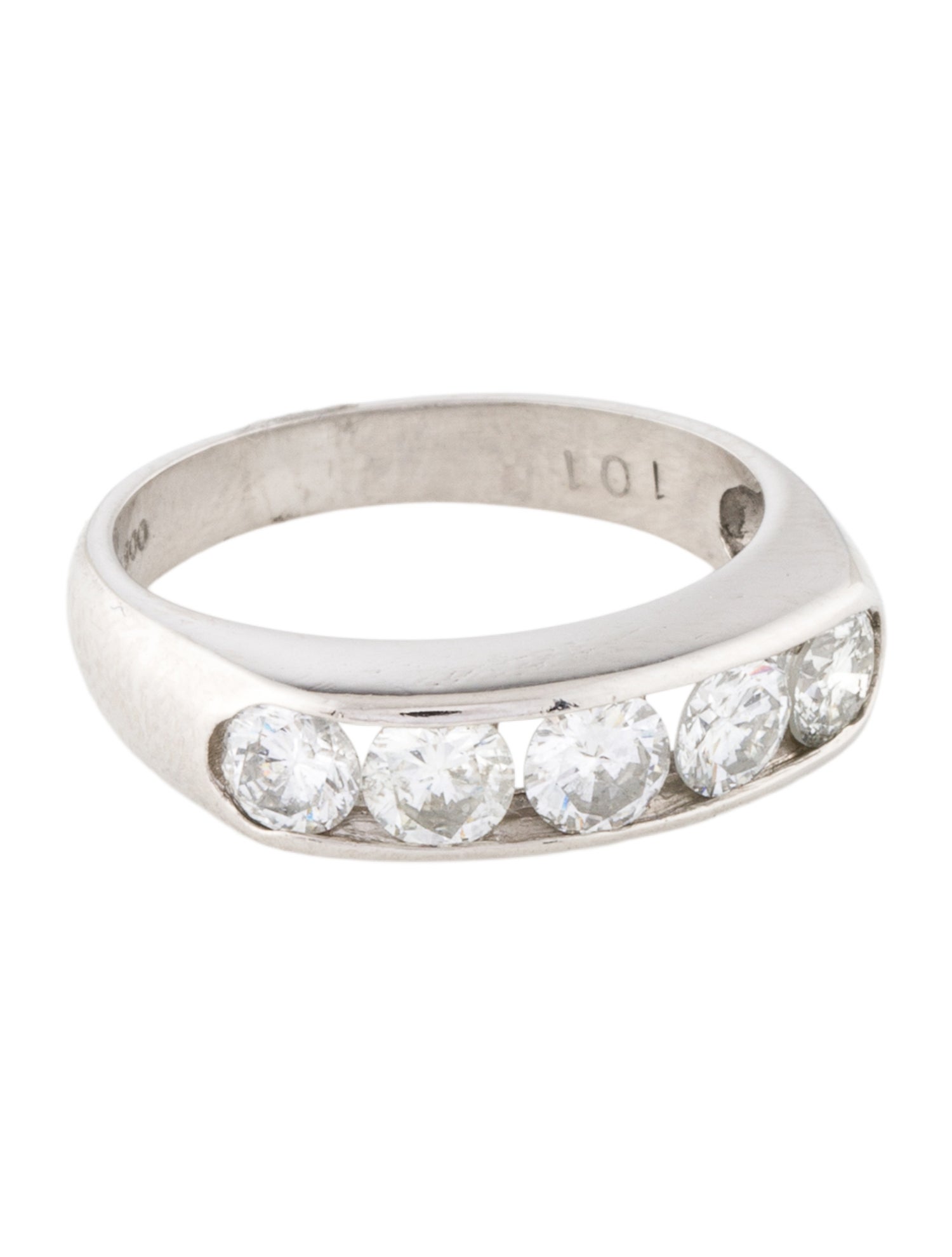 Ring Platinum 1.01ctw Diamond Band