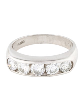 Ring Platinum 1.01ctw Diamond Band
