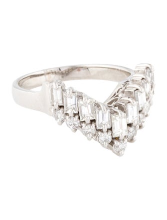 Ring Platinum 1.0ctw Diamond Cocktail Ring