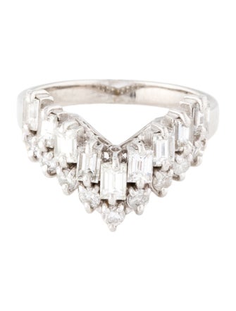 Ring Platinum 1.0ctw Diamond Cocktail Ring