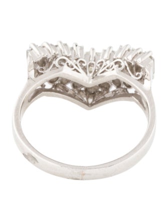 Ring Platinum 1.0ctw Diamond Cocktail Ring