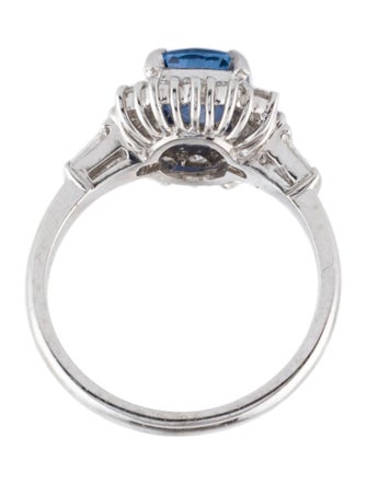 Ring Platinum 1.72ct Sri Lankan & Diamond Cocktail Ring