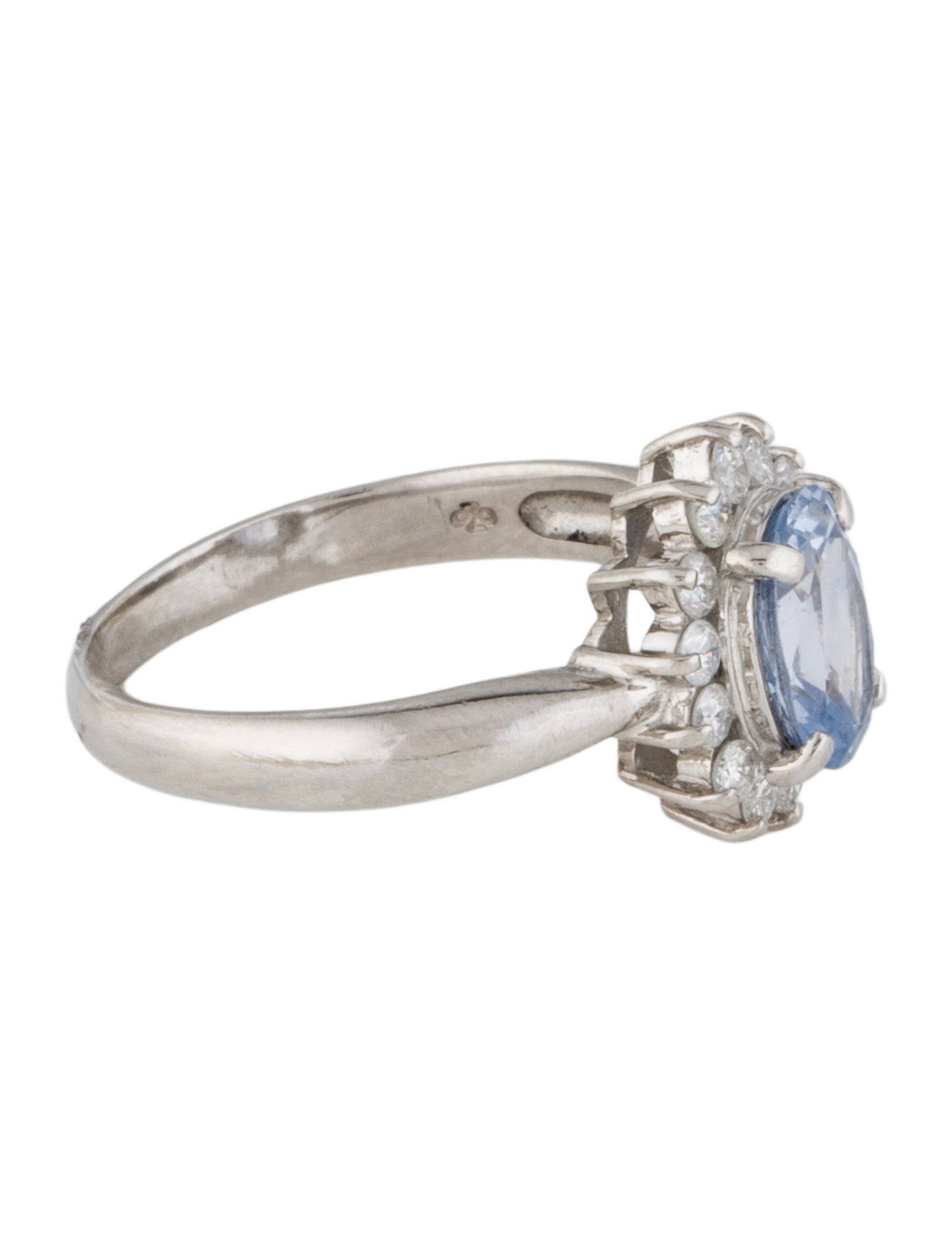 Ring Platinum 1.31ct Sapphire & Diamond Cocktail