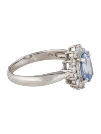 Ring Platinum 1.31ct Sapphire & Diamond Cocktail Ring