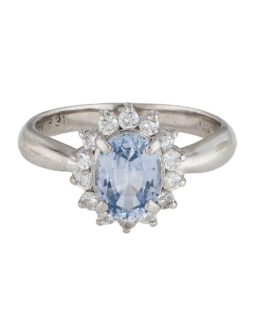 Ring Platinum 1.31ct Sapphire & Diamond Cocktail Ring
