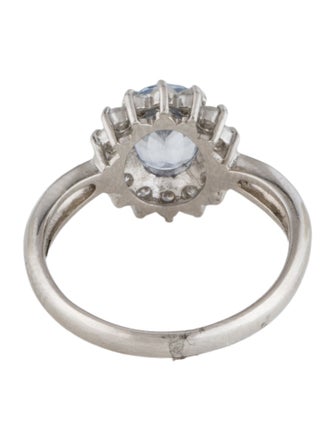 Ring Platinum 1.31ct Sapphire & Diamond Cocktail Ring