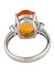 Ring Platinum 4.00ct Fire Opal & Diamond Cocktail Ring