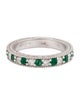 Ring 14K Emerald & Diamond Band