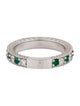 Ring 14K Emerald & Diamond Band