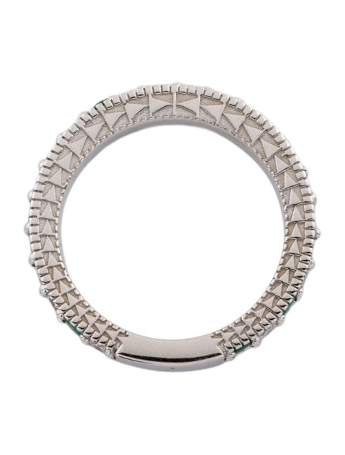 Ring 14K Emerald & Diamond Band