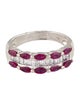 Ring 18K Ruby & Diamond Band
