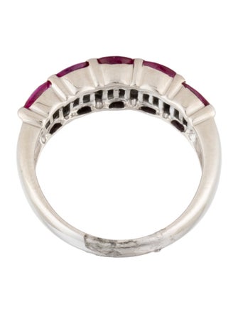 Ring 18K Ruby & Diamond Band