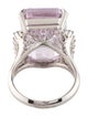 Ring Platinum 19.76ct Kunzite & Diamond Cocktail Ring