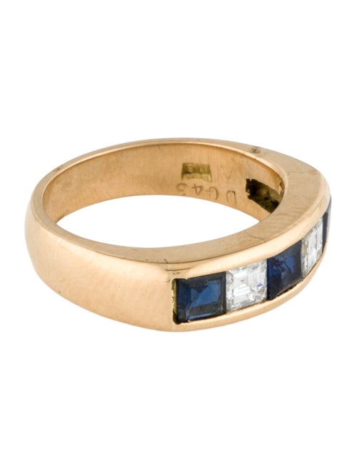Ring 18K Sapphire & Diamond Band