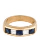 Ring 18K Sapphire & Diamond Band