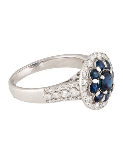 Ring 14K 1.03ctw Sapphire & Diamond Cocktail Ring